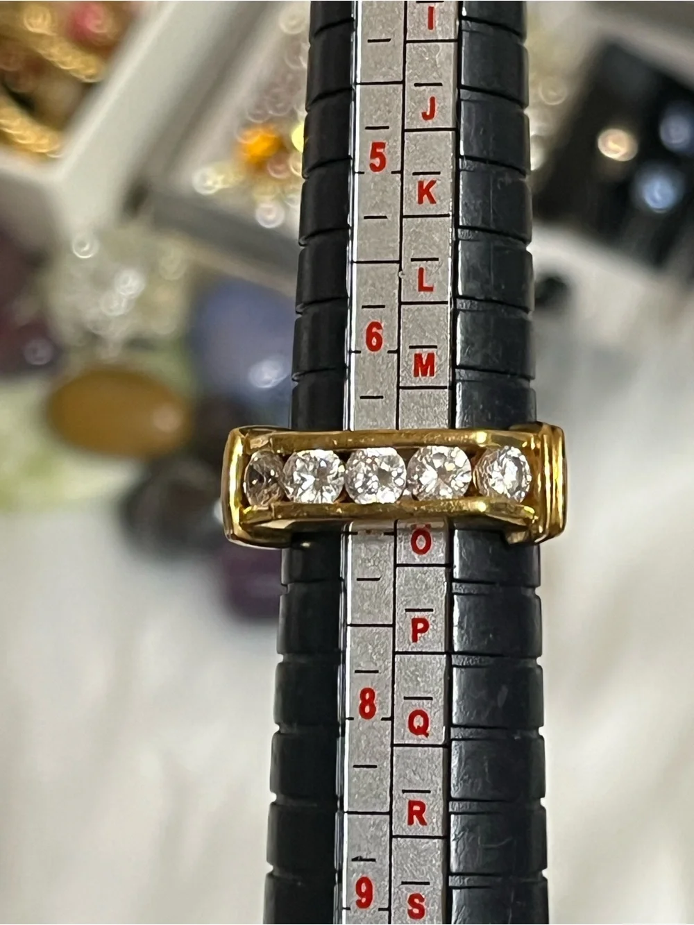 Channel Set Gold Ring